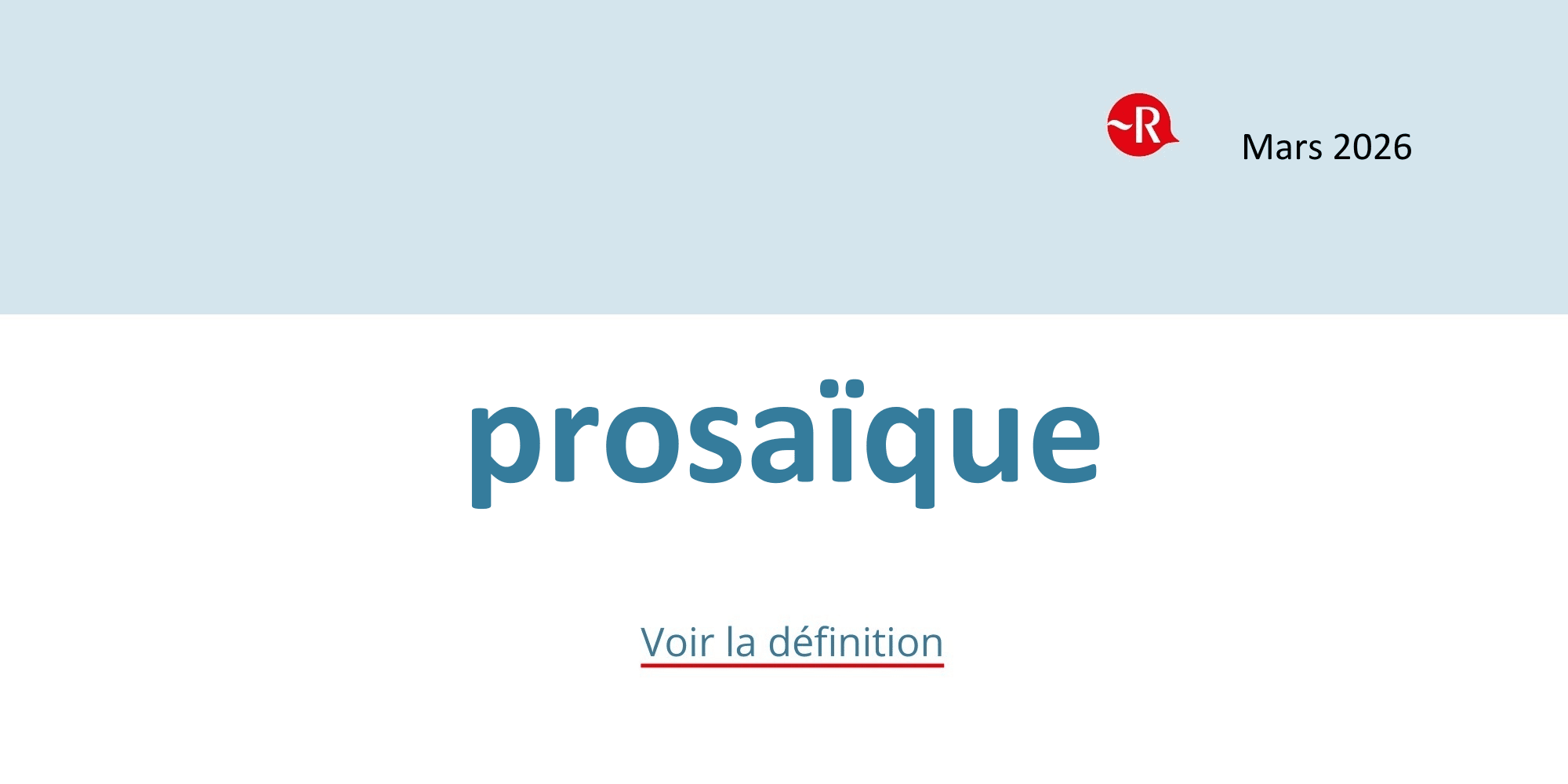 prosaïque