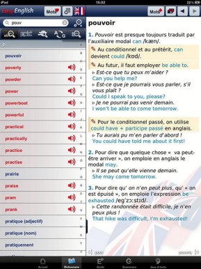 Dictionnaire Le Robert Easy English Application Ios Application Mobile Ios