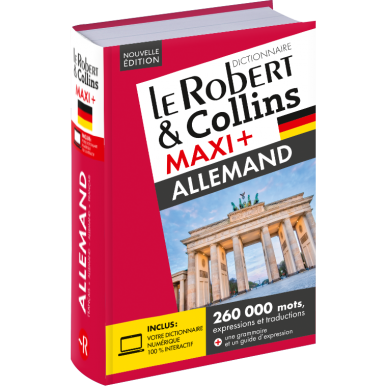Dictionnaire Le Robert Collins Maxi Plus Allemand Et Sa Version Numerique A Telecharger Pc Nouvelle Edition Ouvrage Bimedia