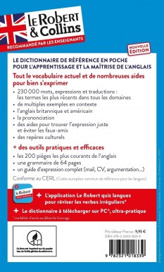 Plat 4 Robert& Collins Poche anglais