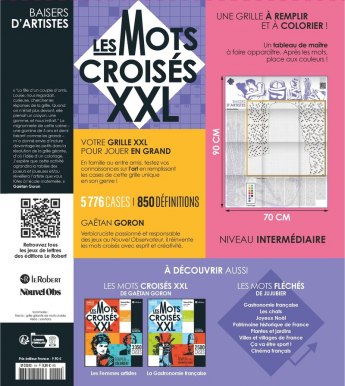 Les mots croisés XXL - Baisers d'artistes