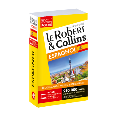 Dictionnaire Le Robert Collins Poche Espagnol Et Sa Version Numerique A Telecharger Pc Ouvrage Bimedia