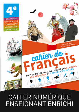 Cahier de français 4e - version numérique enrichie - 1 an - Application  Biblio Manuels