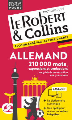 Dictionnaire Le Robert & Collins poche allemand et sa version numérique à télécharger PC