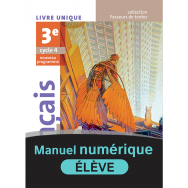 Français 3e - cycle 4, manuel numérique élève