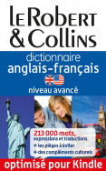 Dictionnaire anglais-français Le Robert & Collins - Niveau avancé