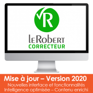 Mise à jour Le Robert Correcteur - Téléchargement 1 poste PC/Mac