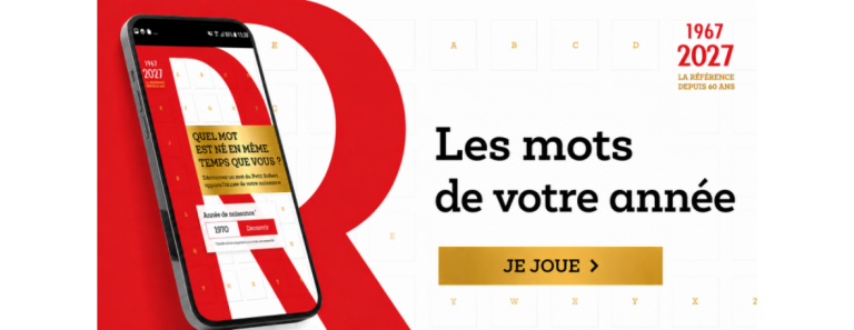 Quel mot est né en même temps que vous ?