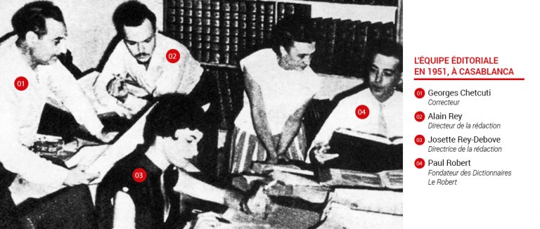 L'équipe éditoriale du Robert en 1951