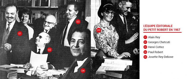 L'équipe éditoriale du Robert en 1967